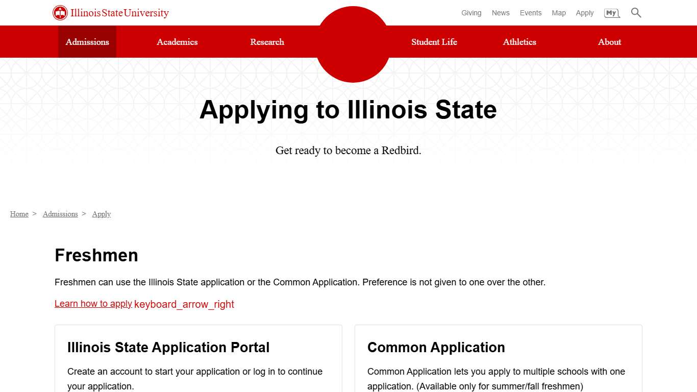 Applying to Illinois State University